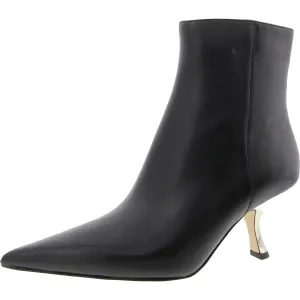 40F4LUE5L Womens Solid Leather Booties