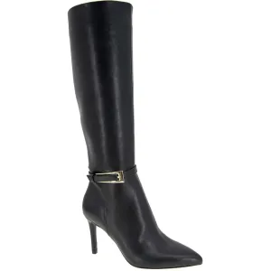 ABBIN Womens Buckle Manmade Knee-High Boots