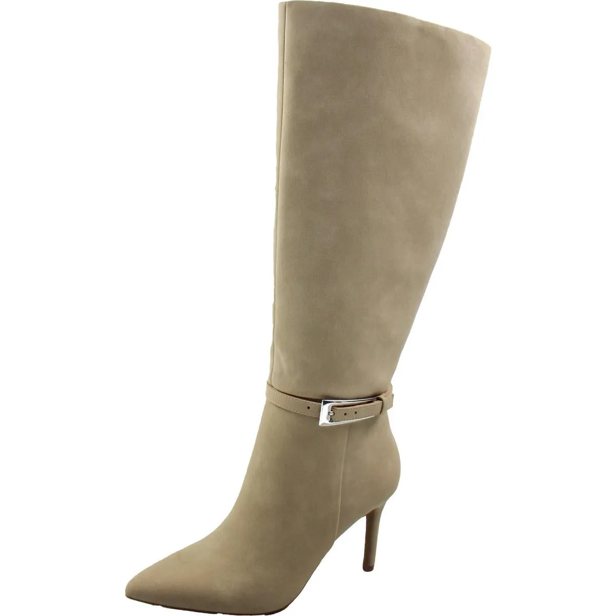 ABBIN Womens Buckle Manmade Knee-High Boots