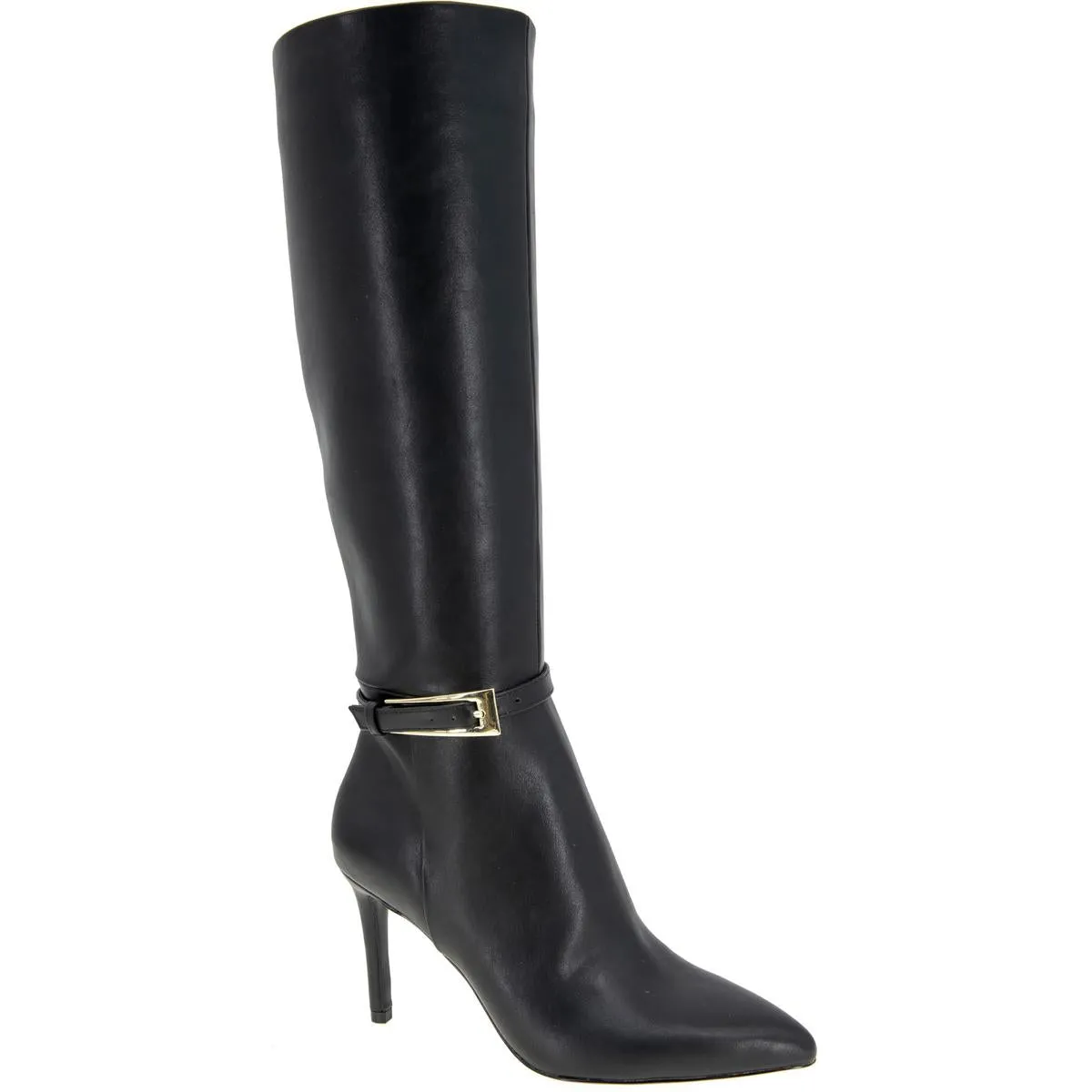 ABBIN Womens Buckle Manmade Knee-High Boots