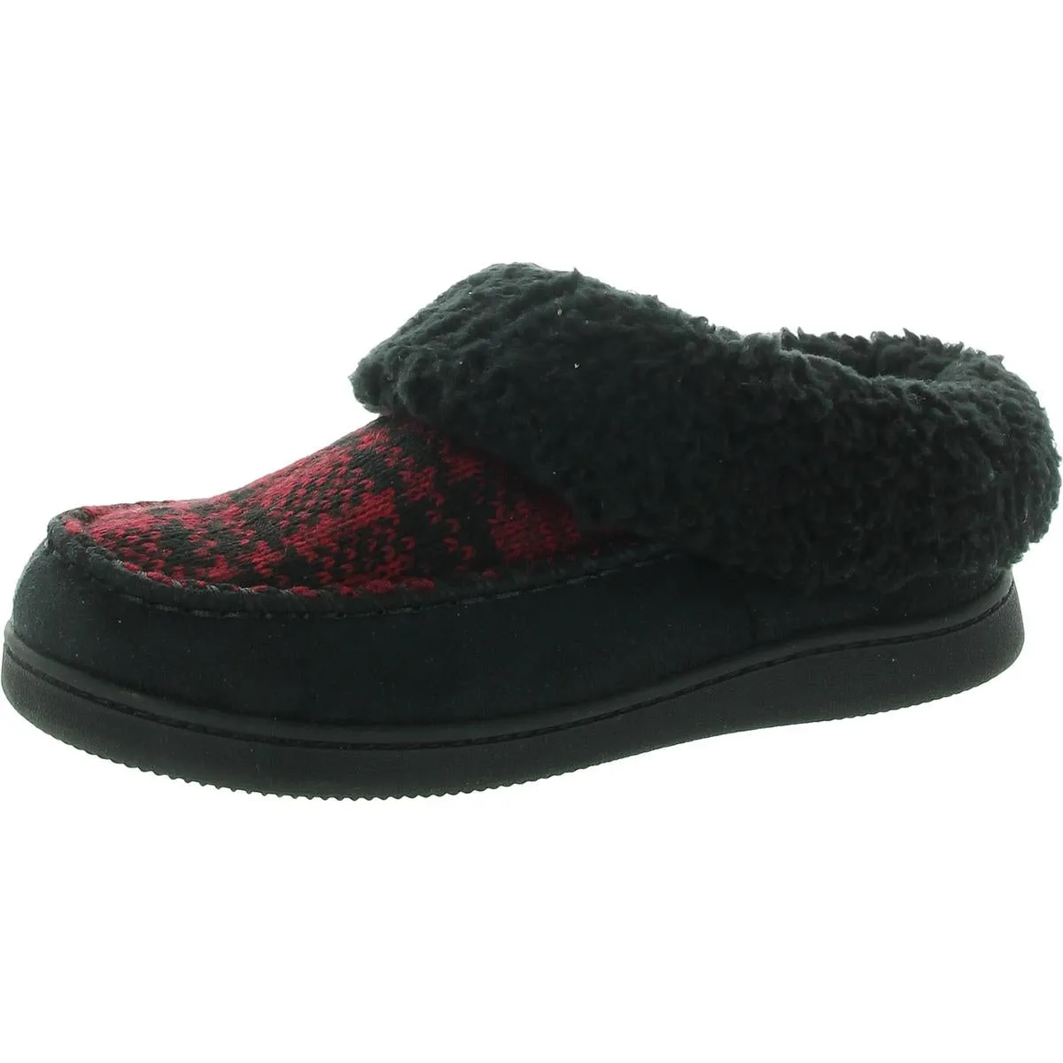 Acetate Womens Memory Foam Faux Suede Bootie Slippers