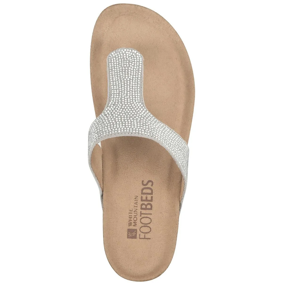 Action Womens Thong Footbed Wedge Sandals
