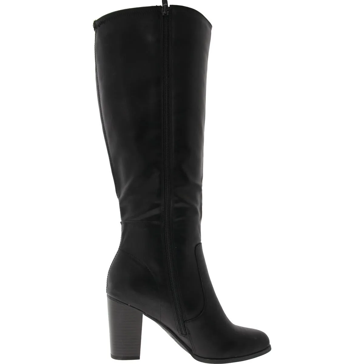 ADDYY Womens Faux Leather Zipper Knee-High Boots