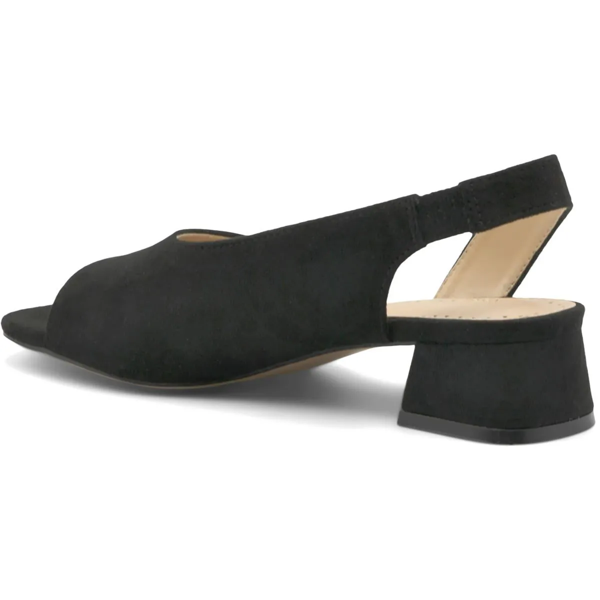 Adino Womens Ankle Strap Block Heel Slingback Sandals