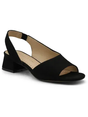 Adino Womens Ankle Strap Block Heel Slingback Sandals