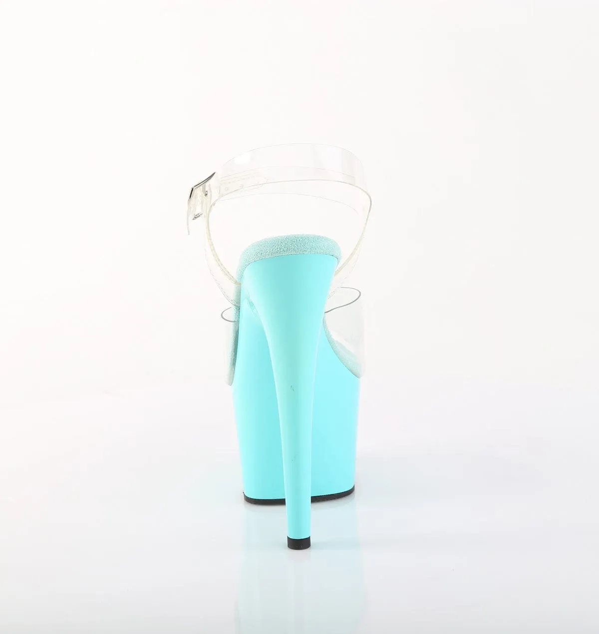 ADORE-708 Platform Shoes Clear/Aqua