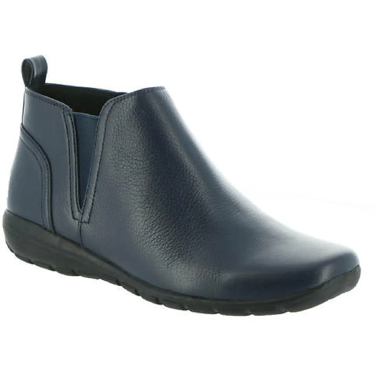 Aerial Womens Leather Low Heel Ankle Boots