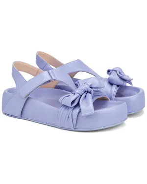 AGL Jane Ribbon Leather Sandal