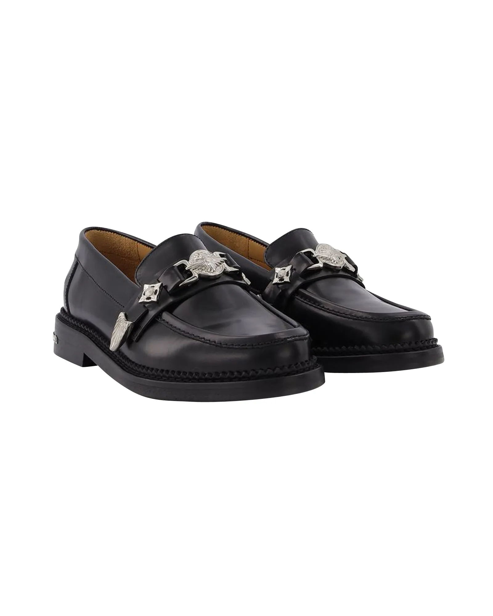 Aj1041 Loafers - Toga Pulla - Black - Polido