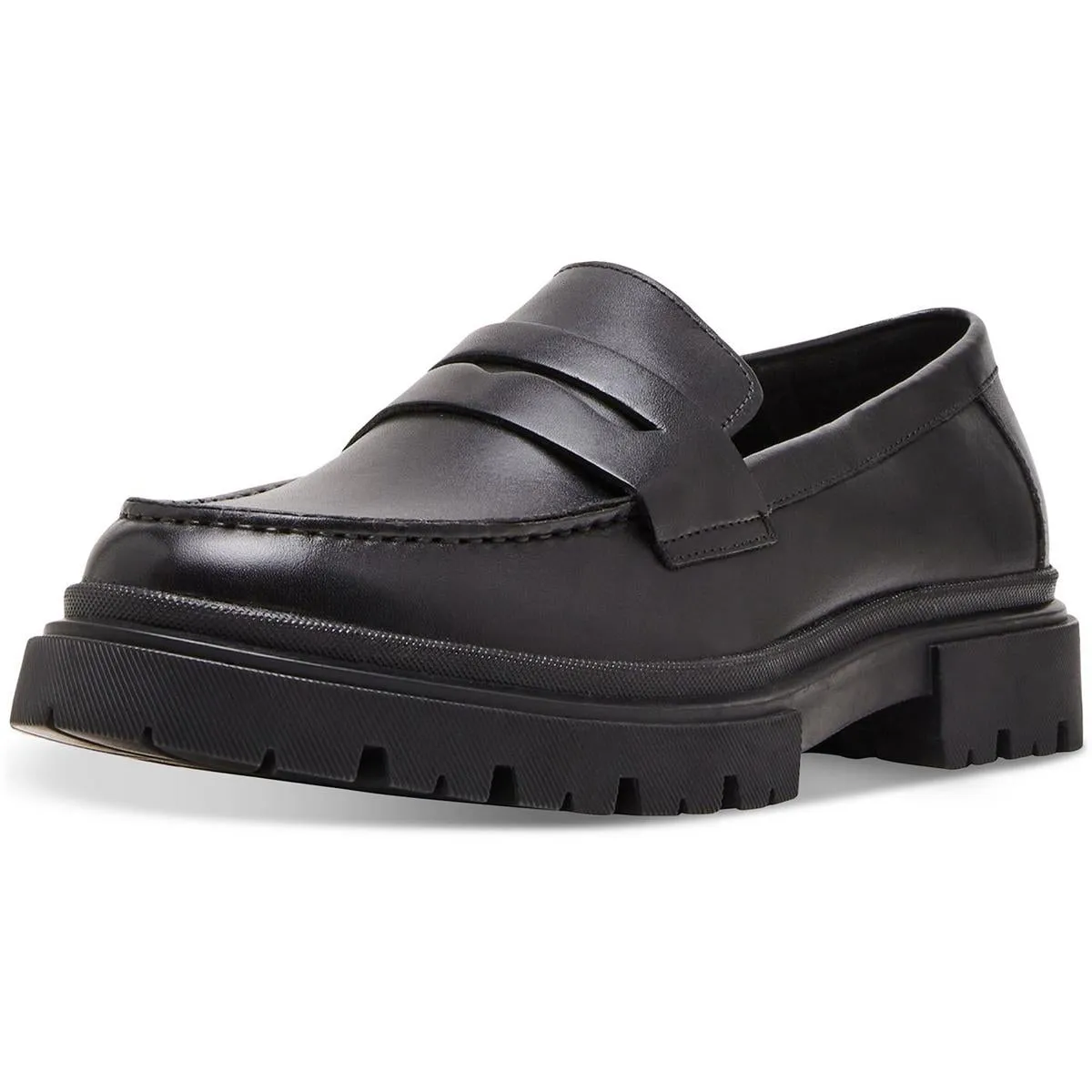 AKKRON Womens Laceless Faux Leather Loafers