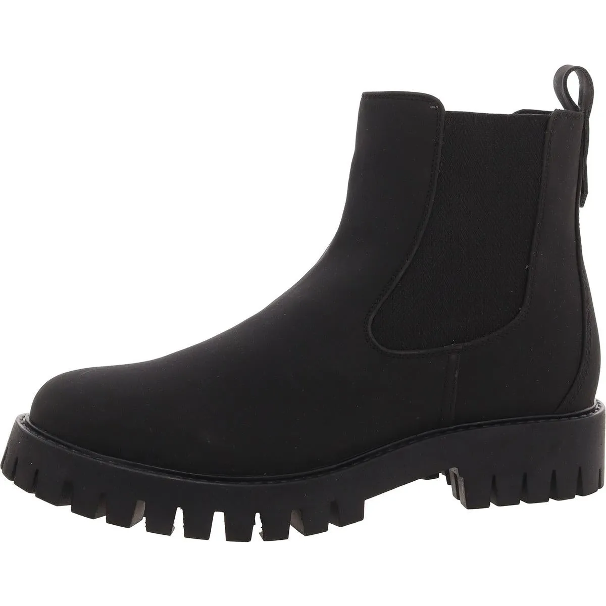 Alara Womens Faux Leather Block Heel Chelsea Boots