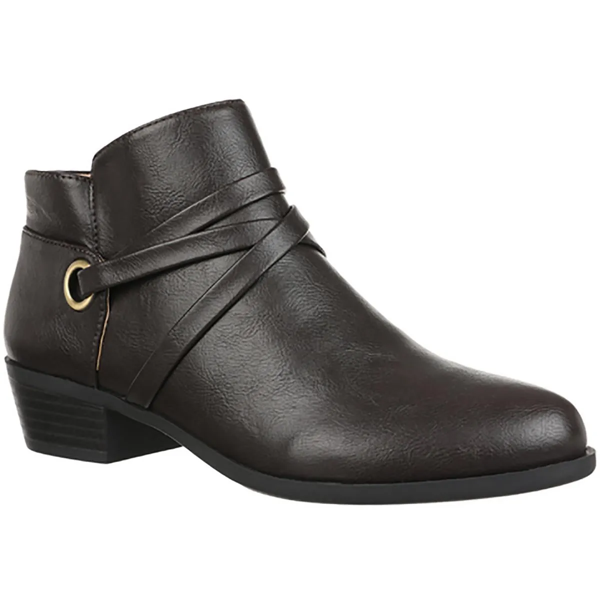 Amara Womens Strappy Man Made Ankle Boots