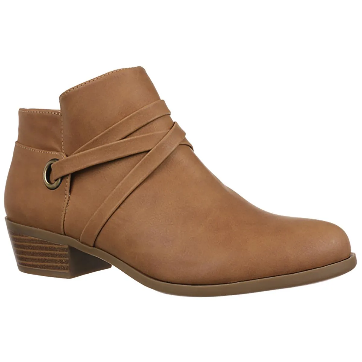Amara Womens Strappy Man Made Ankle Boots