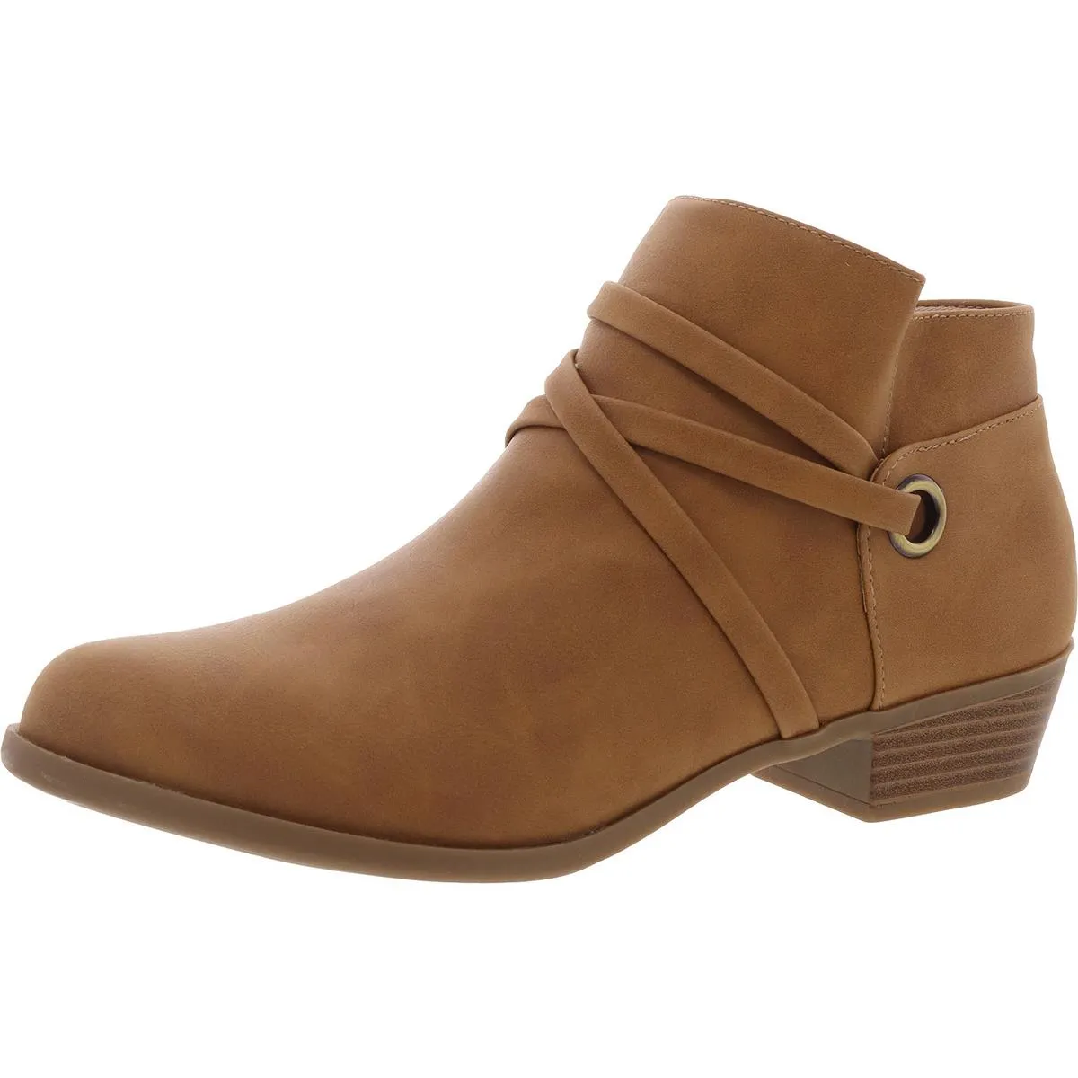 Amara Womens Strappy Man Made Ankle Boots