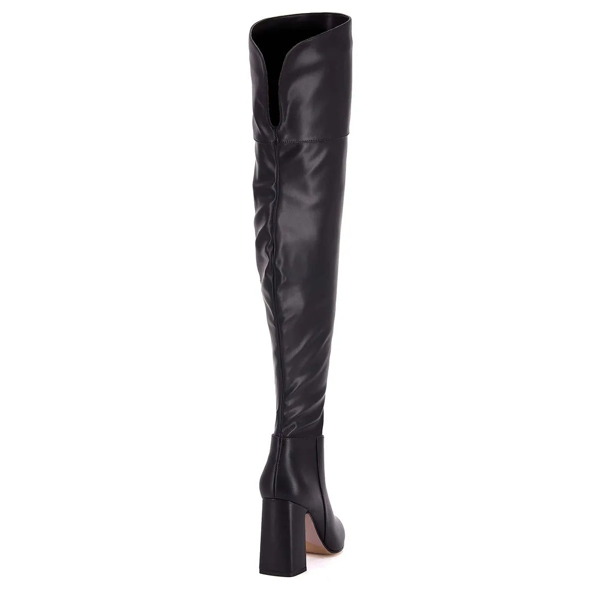 Andrea Over The Knee Leatherette Boots