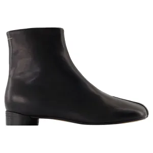 Ankle Boots - MM6 Maison Margiela - Leather - Black