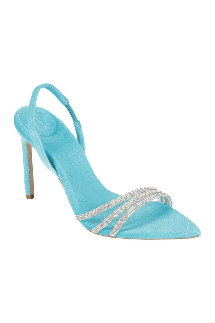 Aqua Velvet Sandal
