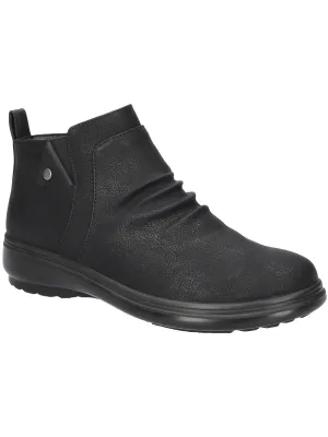 ARIADNE Womens Faux Leather Cushioned Footbed Ankle Boots