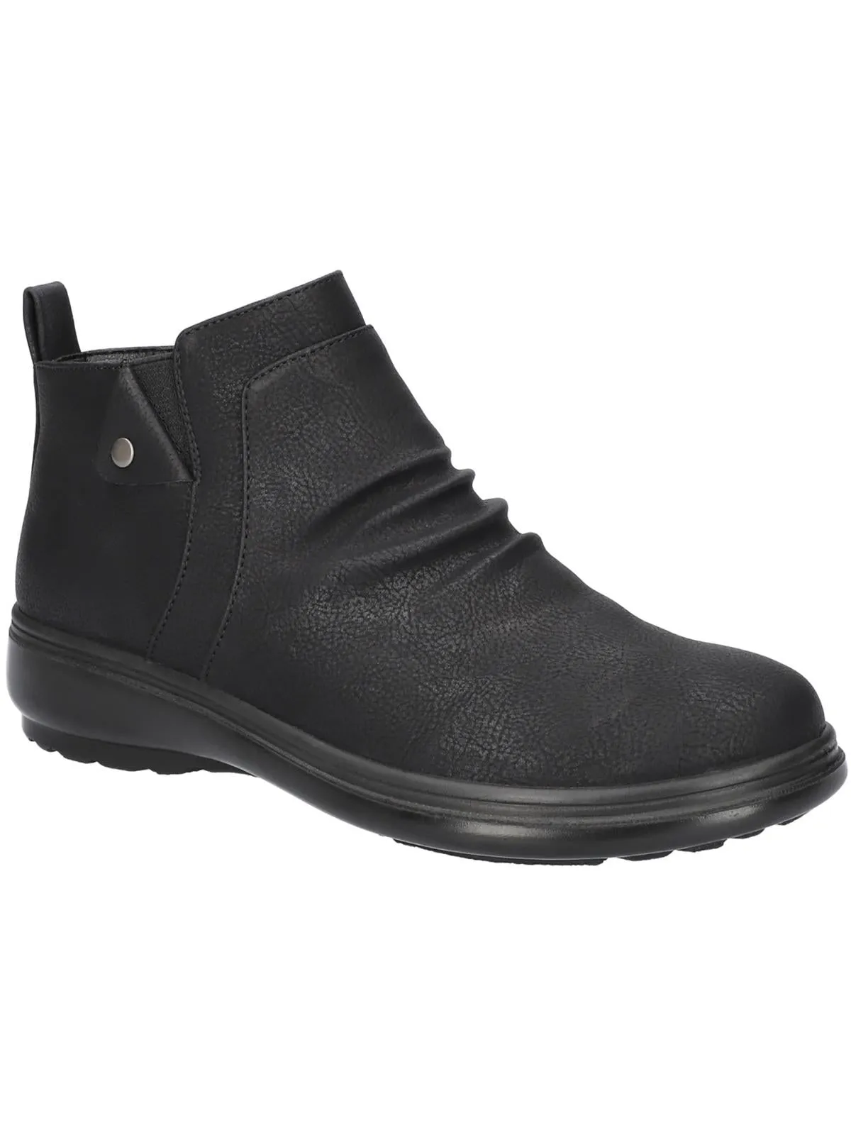 ARIADNE Womens Faux Leather Cushioned Footbed Ankle Boots