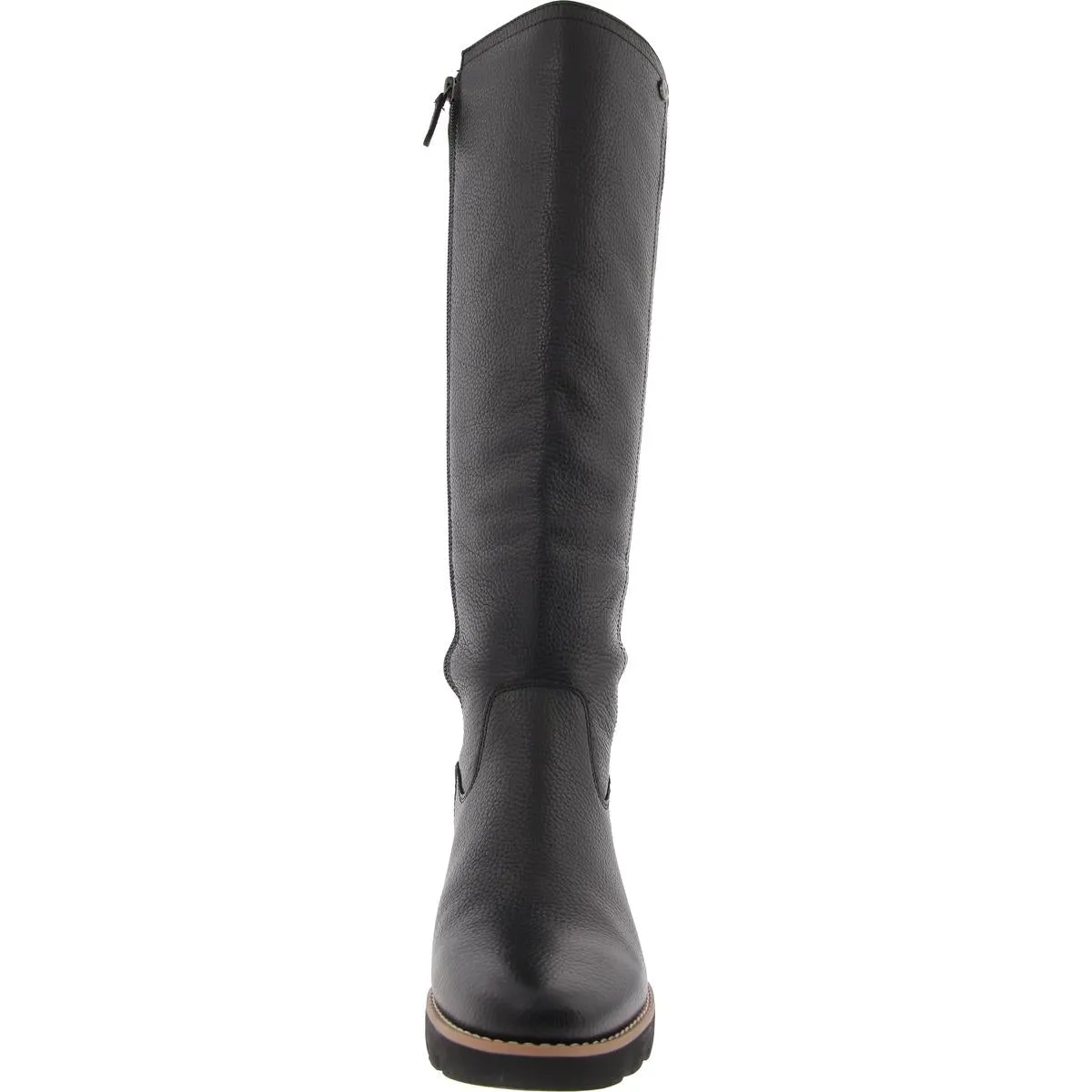 Ashland Womens Zipper Leather Knee-High Boots