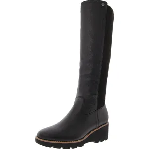 Ashland Womens Zipper Leather Knee-High Boots