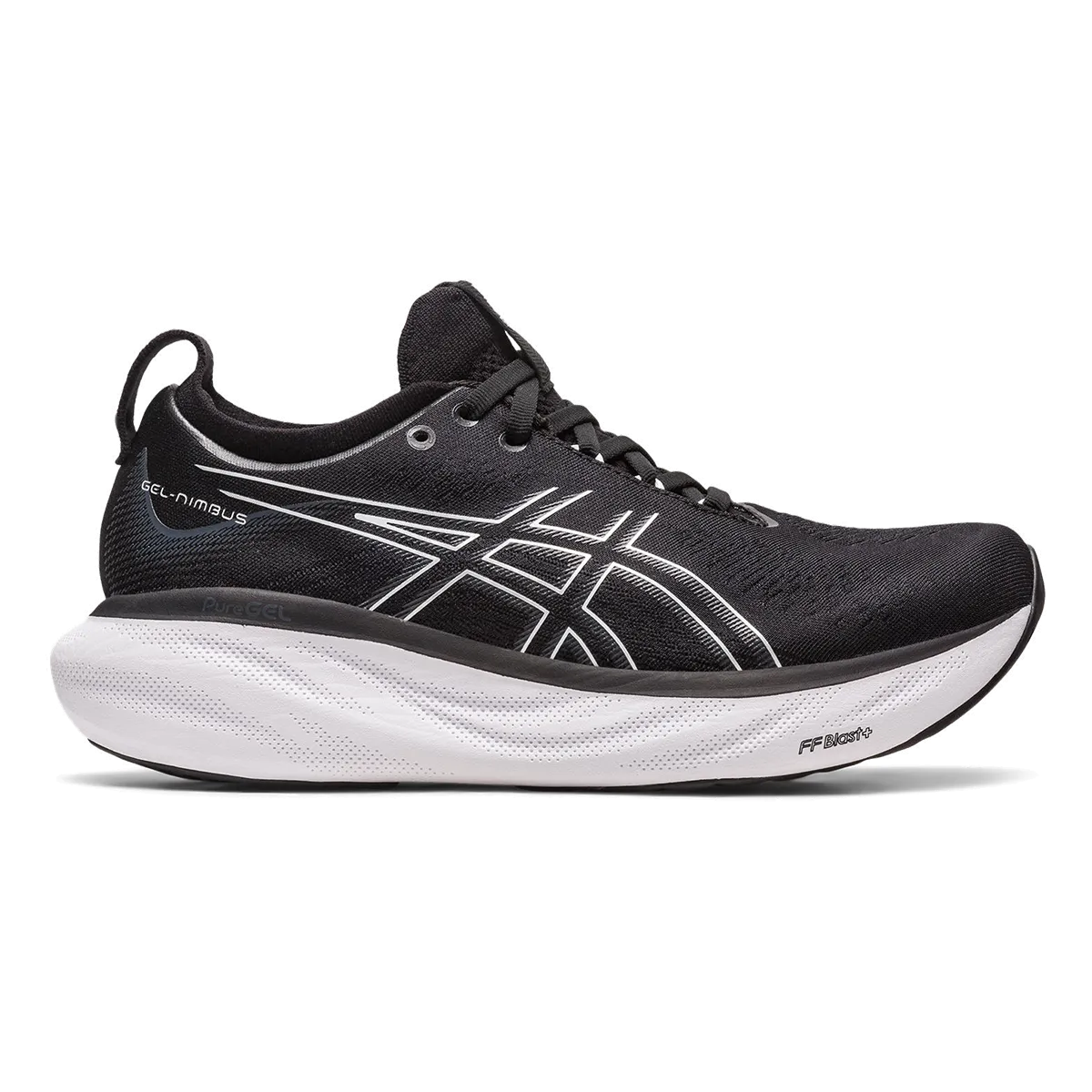 Asics Gel Nimbus 25 - Black - Pure Silver