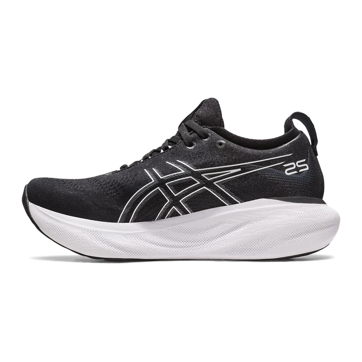 Asics Gel Nimbus 25 - Black - Pure Silver