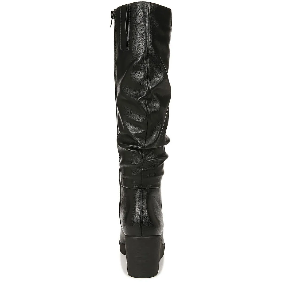 Aura Womens Zipper Slouchy Knee-High Boots