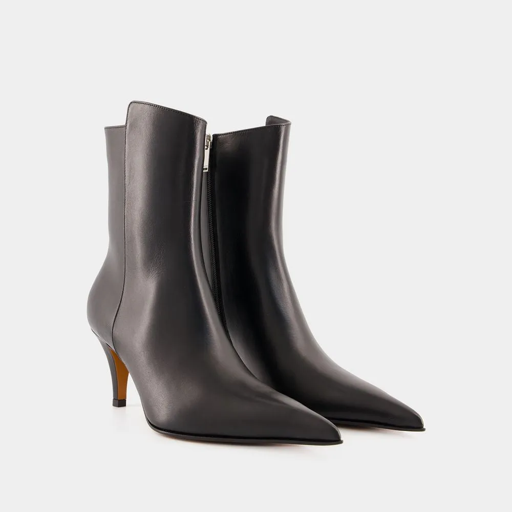 Australian Ankle Boots - Leather - Black