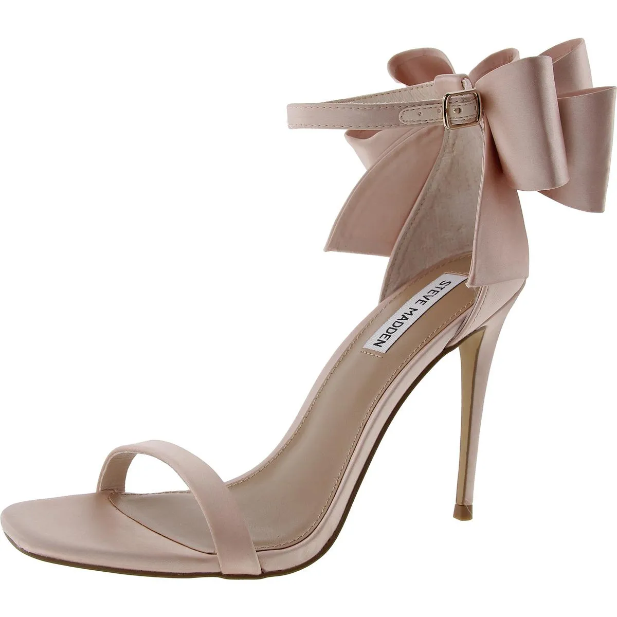 Babylon Womens Bow Satin Heels