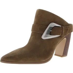Baily Womens Buckle Suede Ankle Boots