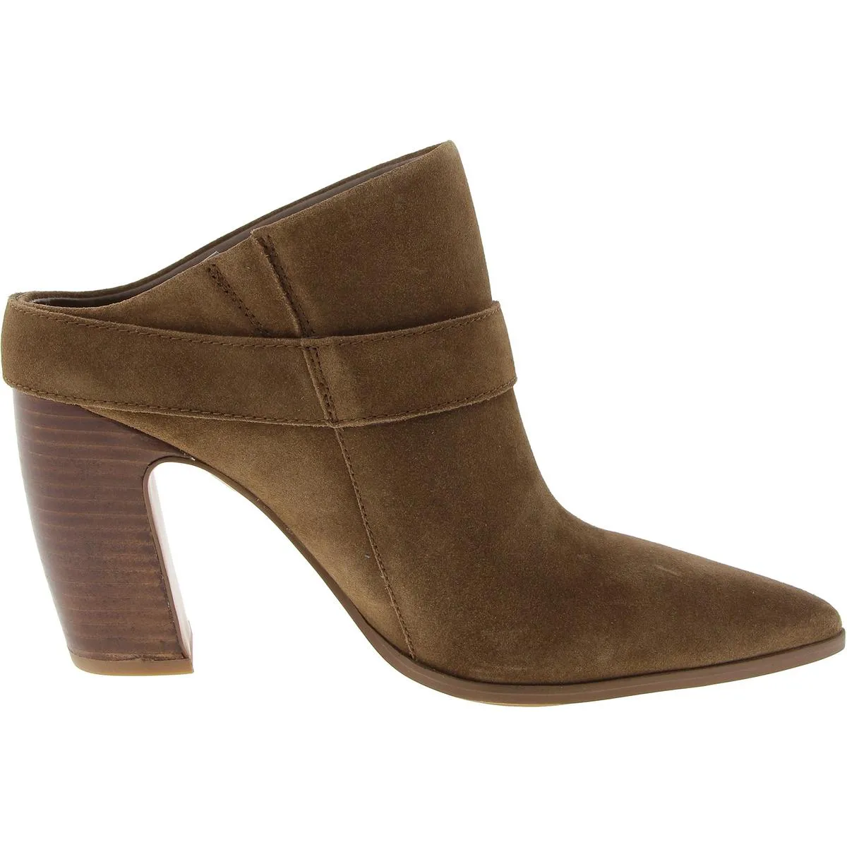 Baily Womens Buckle Suede Ankle Boots