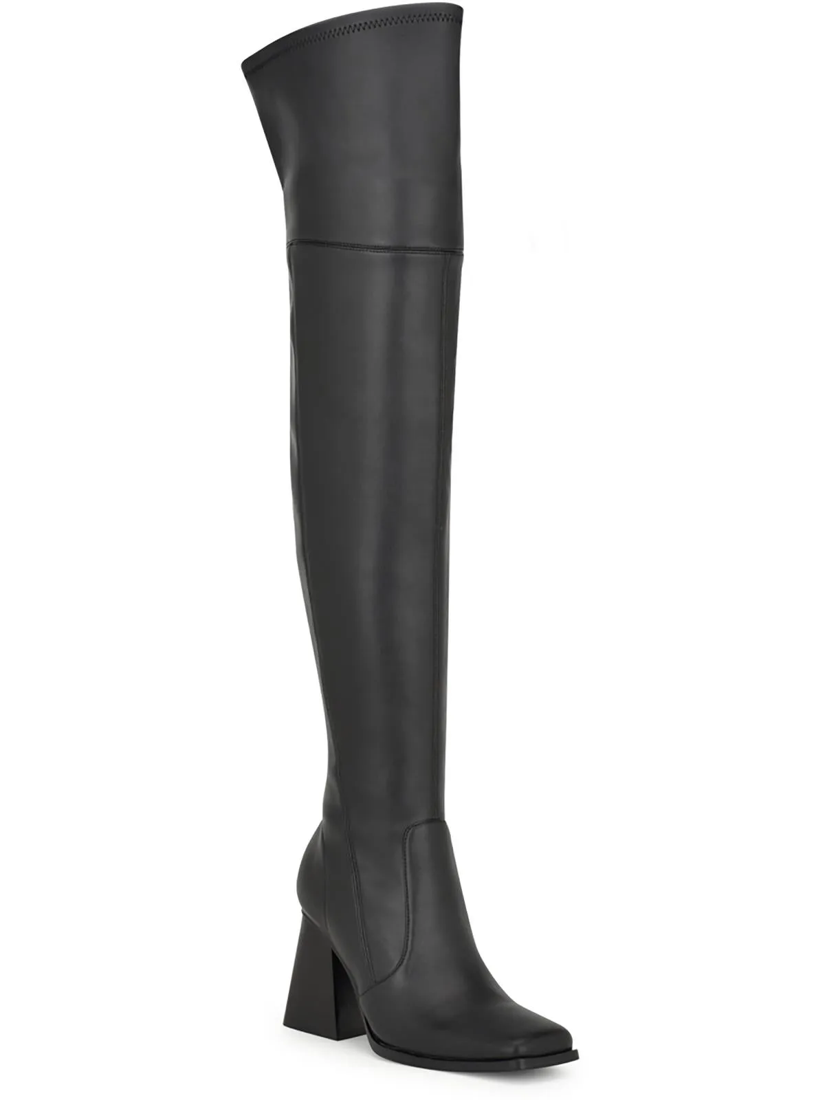 Begone Womens Square Toe Dressy Over-The-Knee Boots