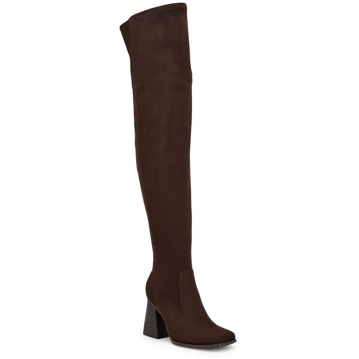 Begone Womens Square Toe Dressy Over-The-Knee Boots