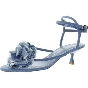 Belize 50 Womens Applique Denim Ankle Strap