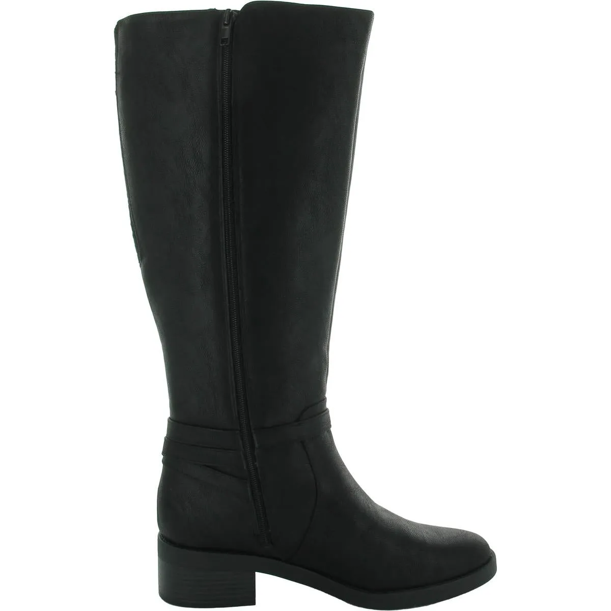 Berkley Womens Faux Leather Wide Calf Knee-High Boots