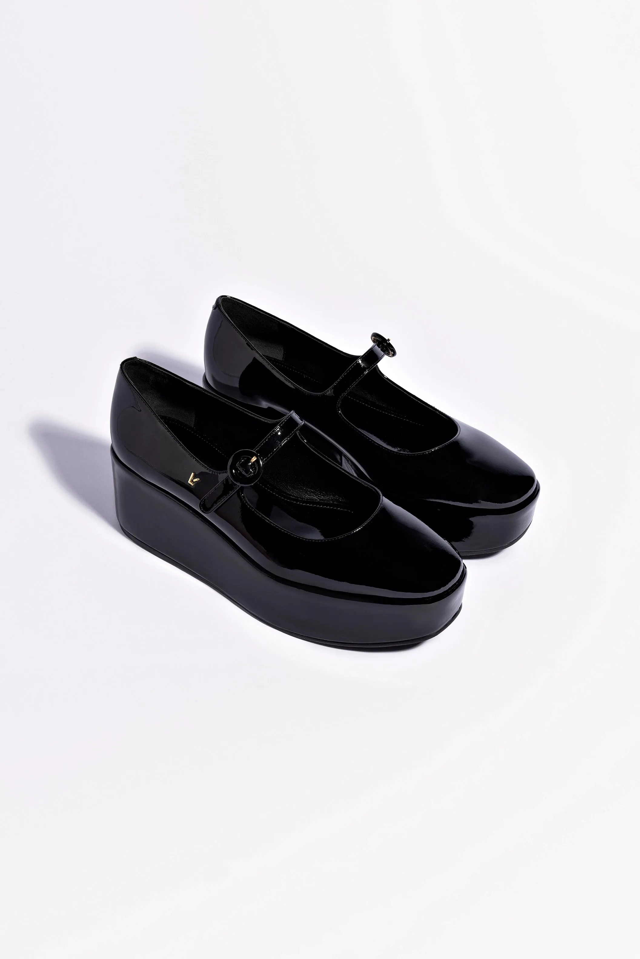 Blair Flatform In Black Patent Leather