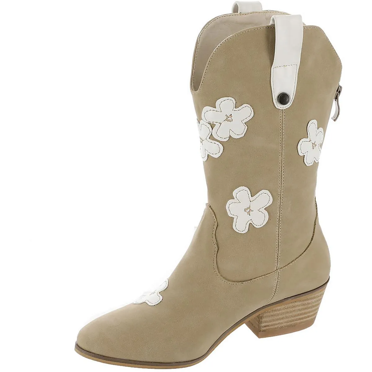 Blaze  Womens Faux Leather Pull On Cowboy, Western Boots