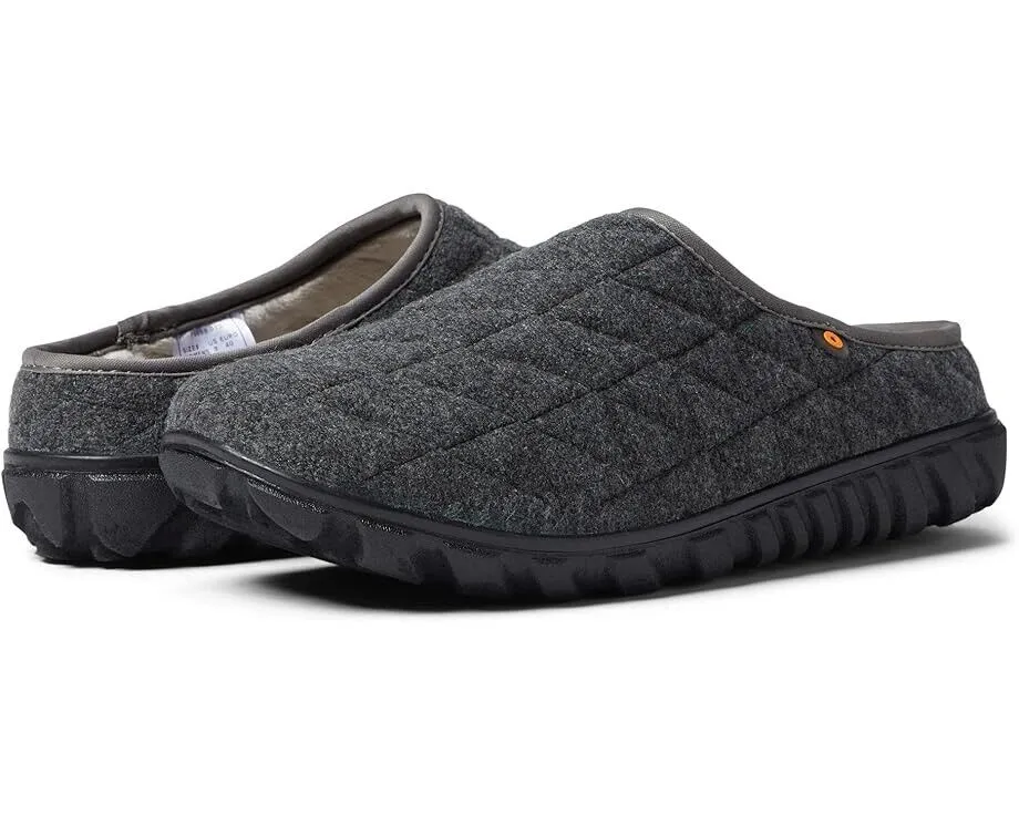 Bogs Snowday II 78889-013 Slippers Women's 7 Charcoal Slip-On Cozy Shoes KHD726