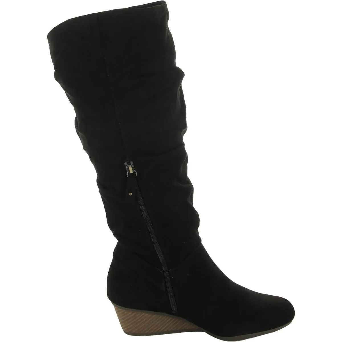 Break Free Womens Faux Suede Slouchy Knee-High Boots
