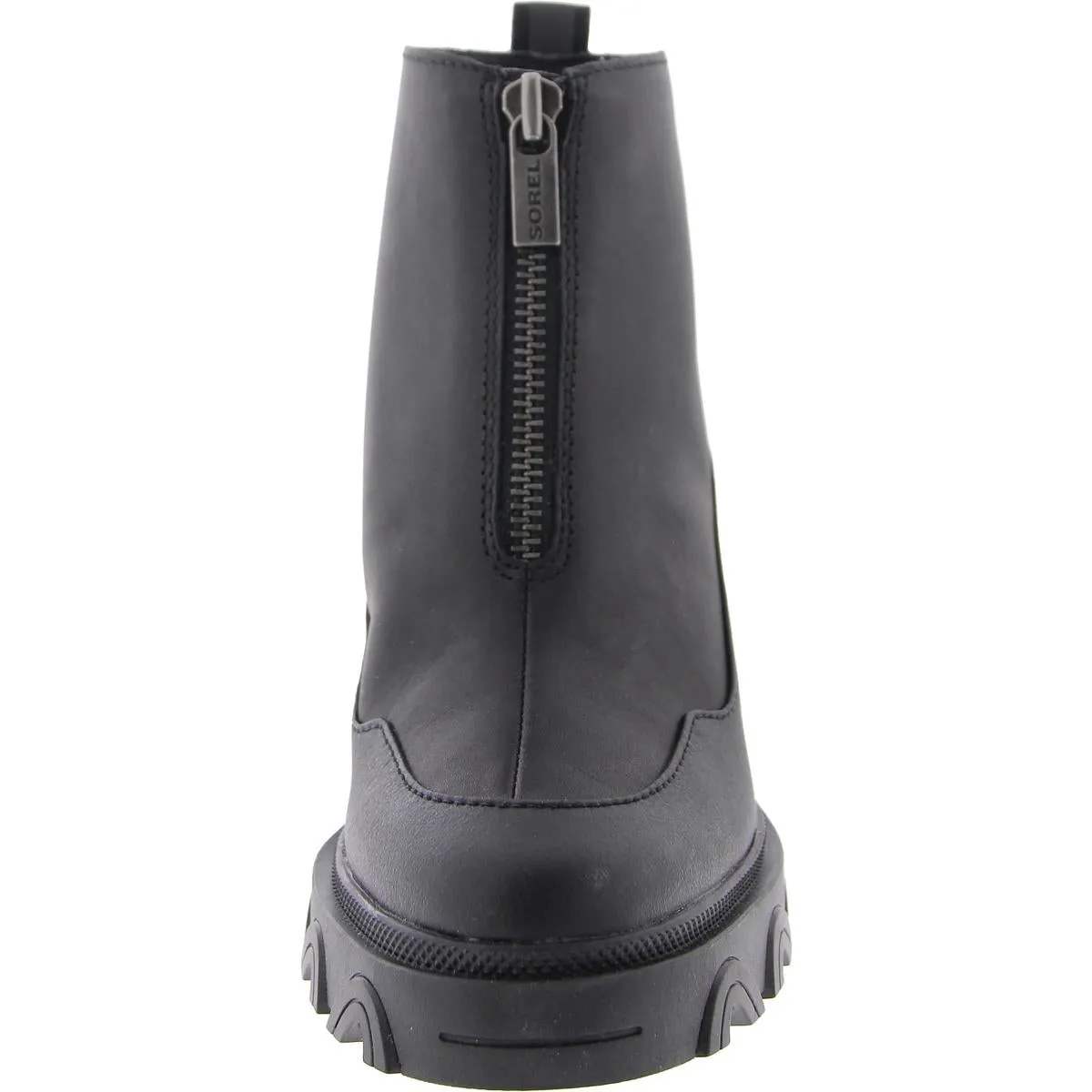 Brex Heel Zip Womens Zipper Round Toe Ankle Boots