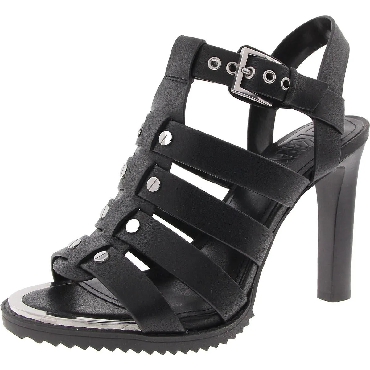 BRIA SLINGBACK SANDAL Womens Studded Faux Leather Gladiator Sandals
