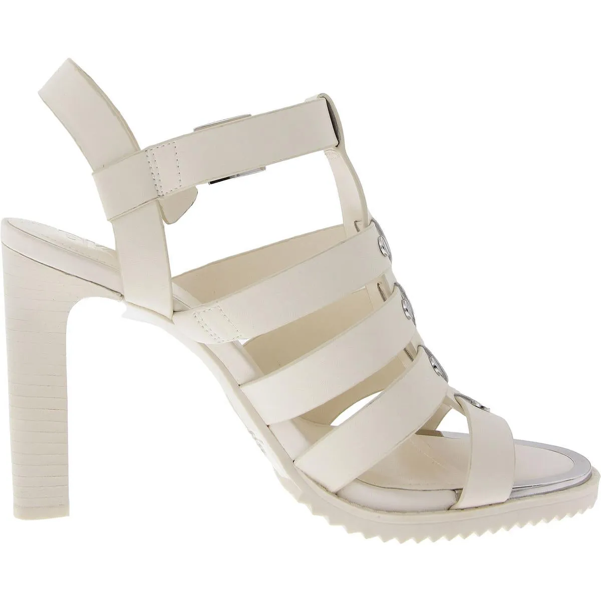 BRIA SLINGBACK SANDAL Womens Studded Faux Leather Gladiator Sandals