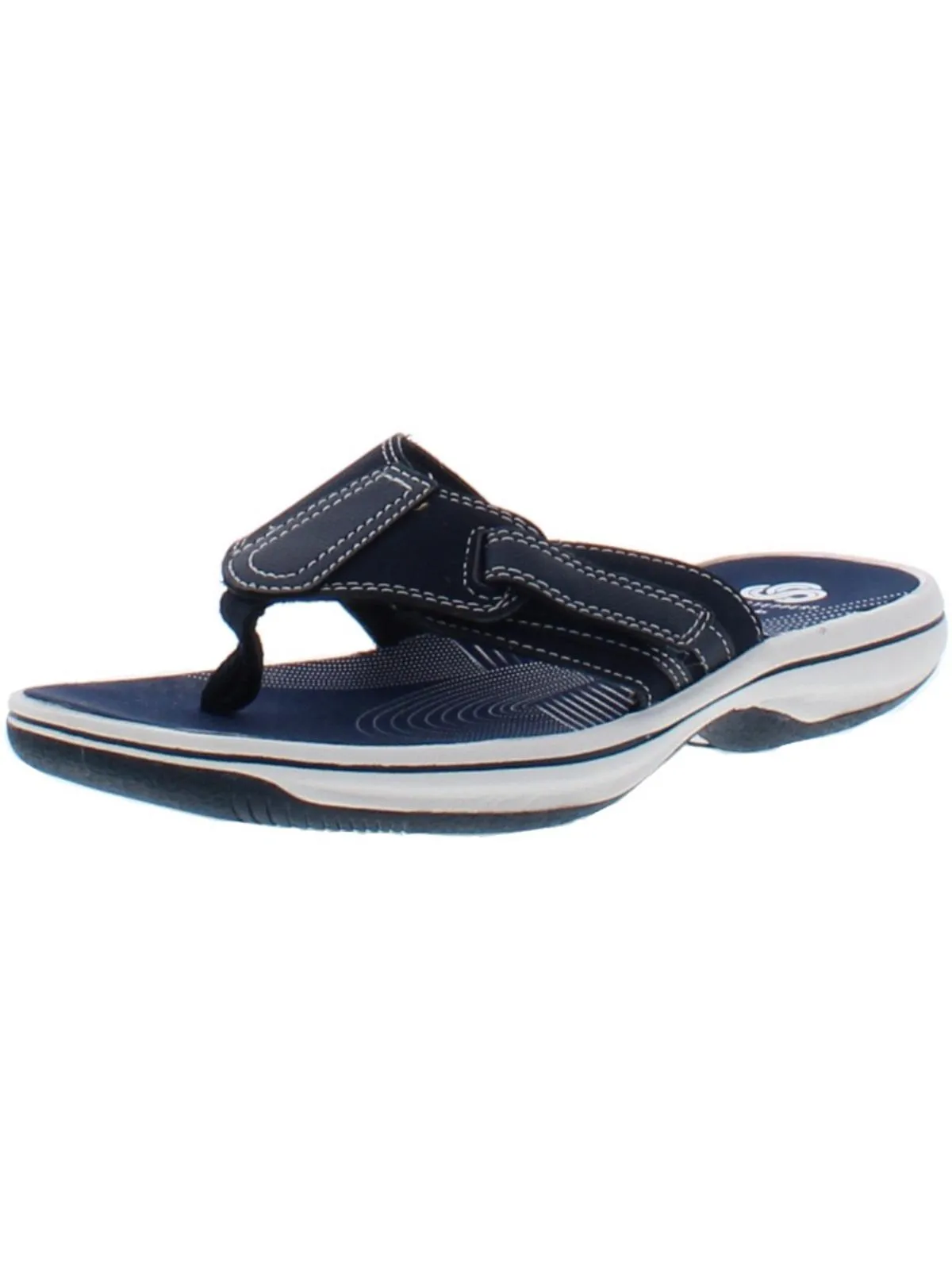 Brinkley  Womens Padded Insole Slip On Flip Flops