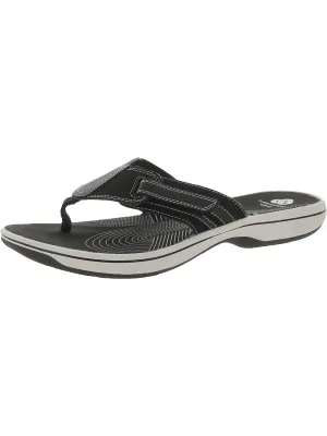 Brinkley  Womens Padded Insole Slip On Flip Flops