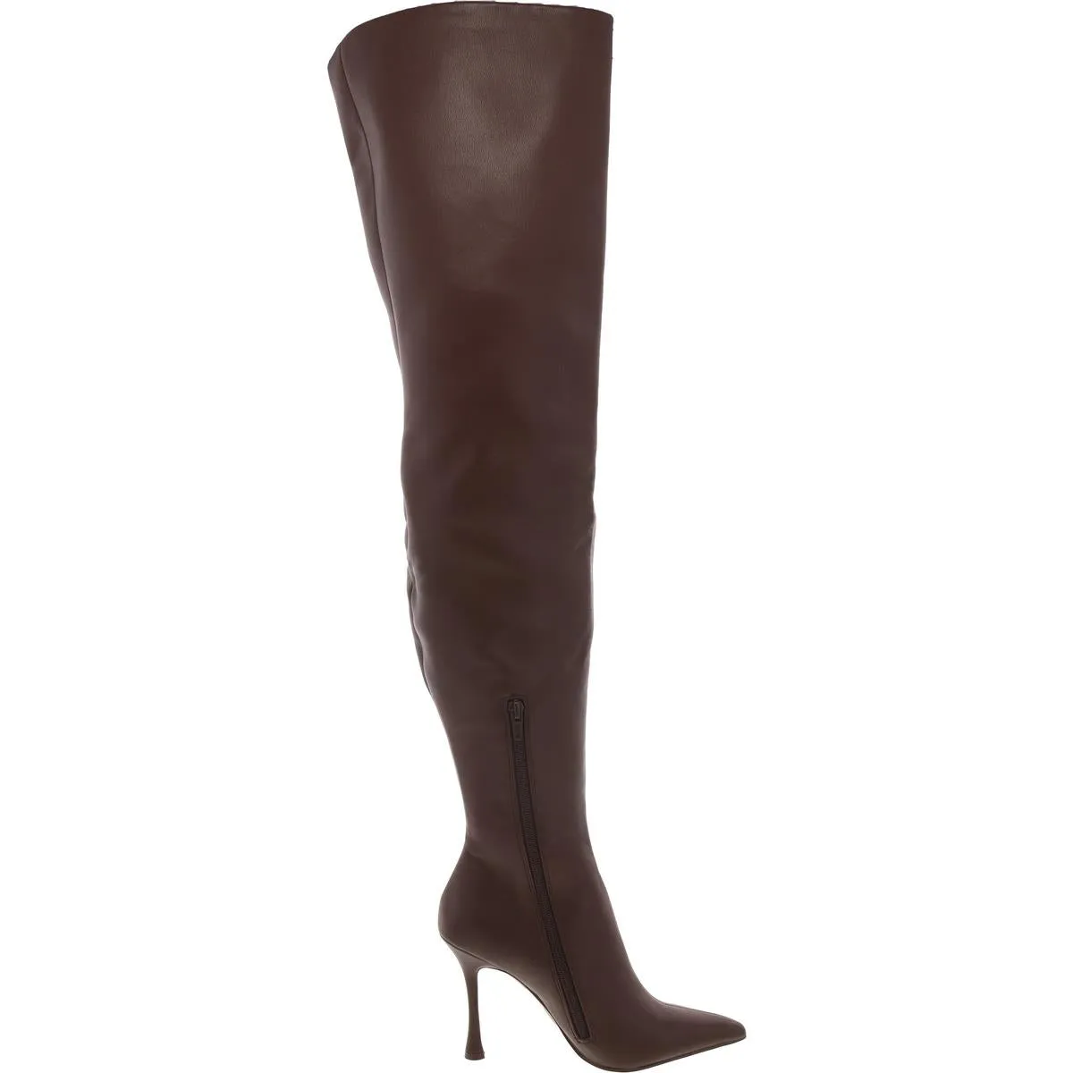 Brittany Womens Buckle Pumps Thigh-High Boots