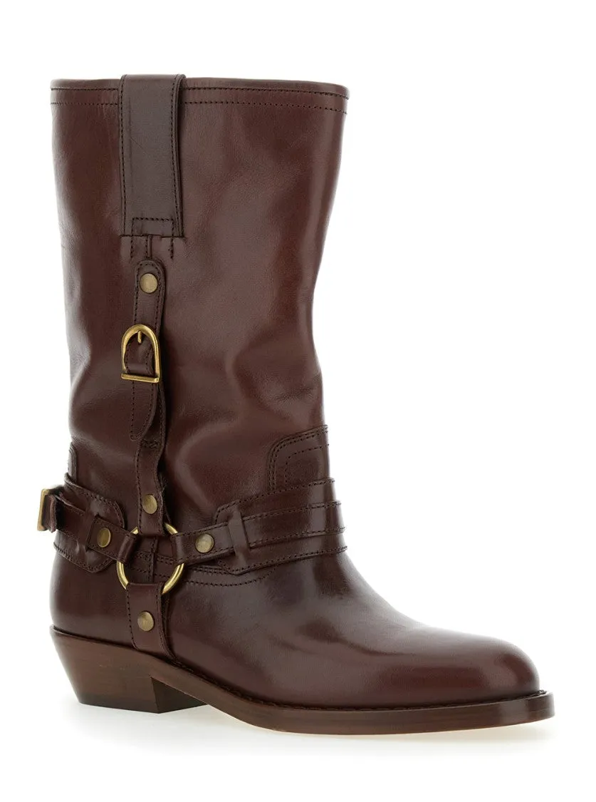 Brown Heiko Mid-Calf Boots