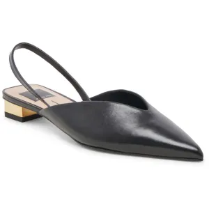 Byanca Womens Adjustable Leather Slingbacks
