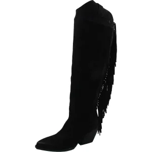 Cabina 2 Womens Wide Calf Suede Cowboy, Western Boots