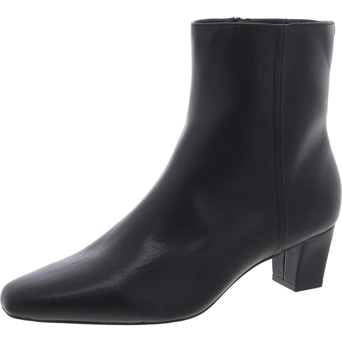 CARLIE Womens Laceless Faux Leather Ankle Boots